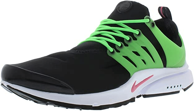 Nike Mens Air Presto Running Shoes black and green